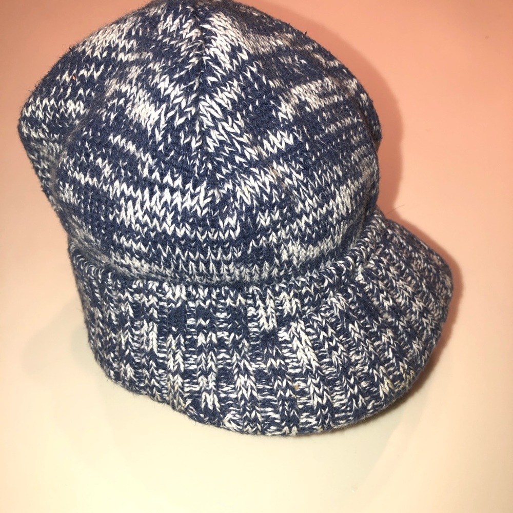 Crazy 8 Knit Hat - Navy and White